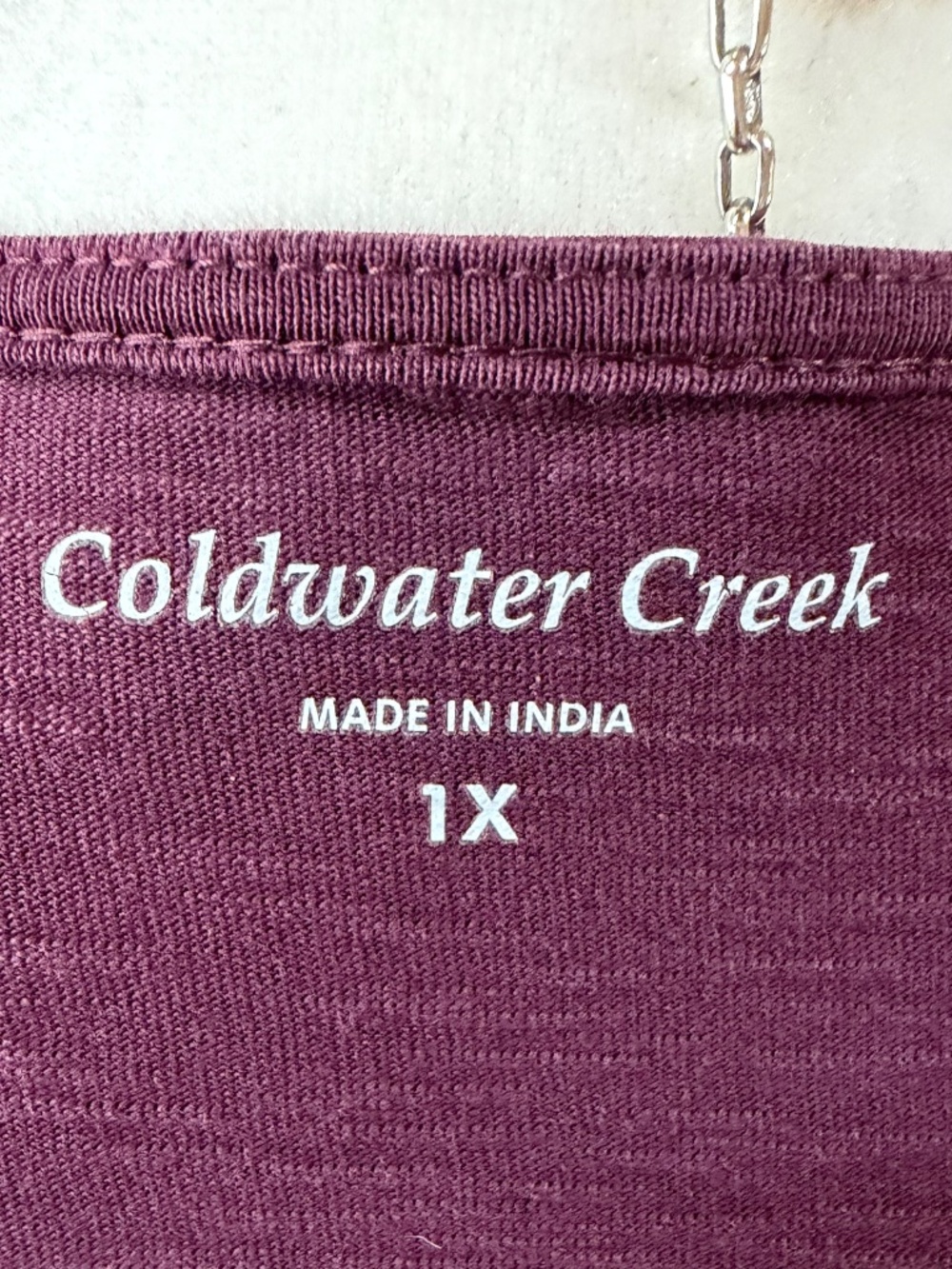 COLDWATER CREEK Tunic 100% Cotton 1X - Picture 7 of 7